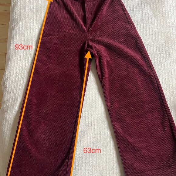 Burgundy corduroy pants - Picture 4 of 4